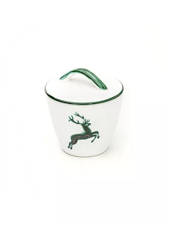 GMUNDNER KERAMIK | Zuckerdose Gourmet  "Grüner Hirsch" 9cm | 